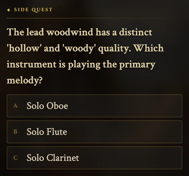 Level 1 side quest — critical listening quiz
