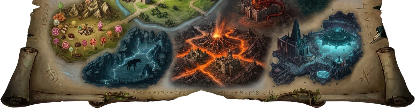 Odyssey of Sound World Map — lower half